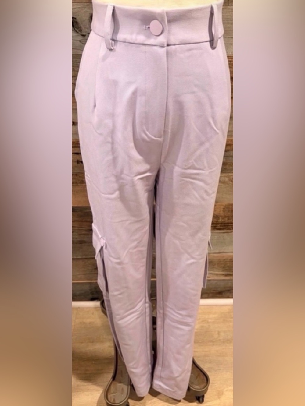 Purple High Waisted Cargo Maylin Pants